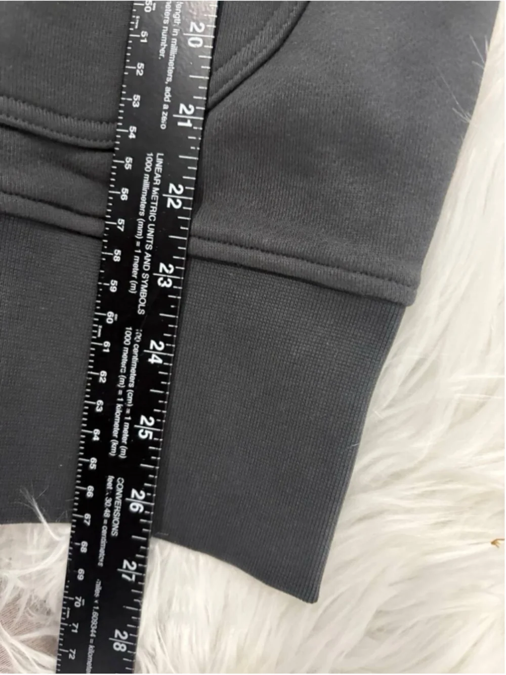 17.5 oz Terry Cloth Zip-Up Hoodie - Vintage Black Non Stock Mfg. Co. - Picture 10 of 15